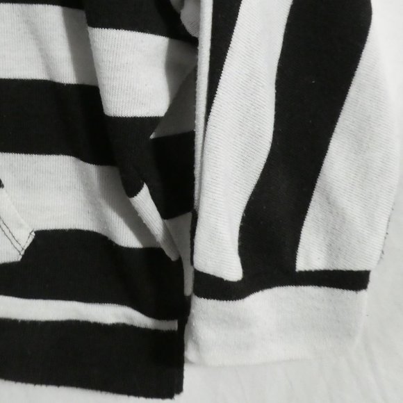 SEDUCTIONS, small, striped cropped hoodie, kangaroo pockets, EUC - Picture 9 of 15